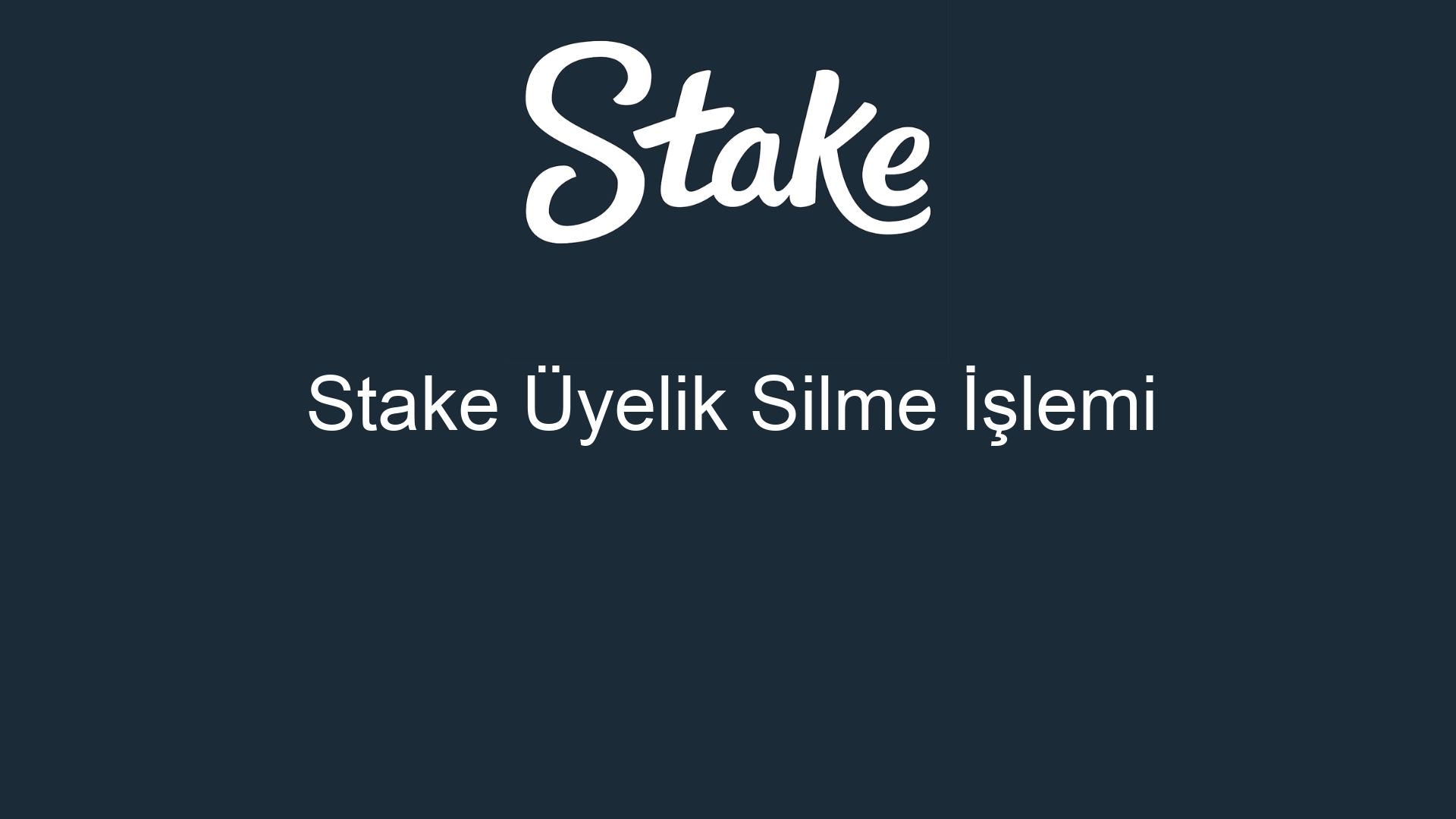 stake uyelik silme islemi 537
