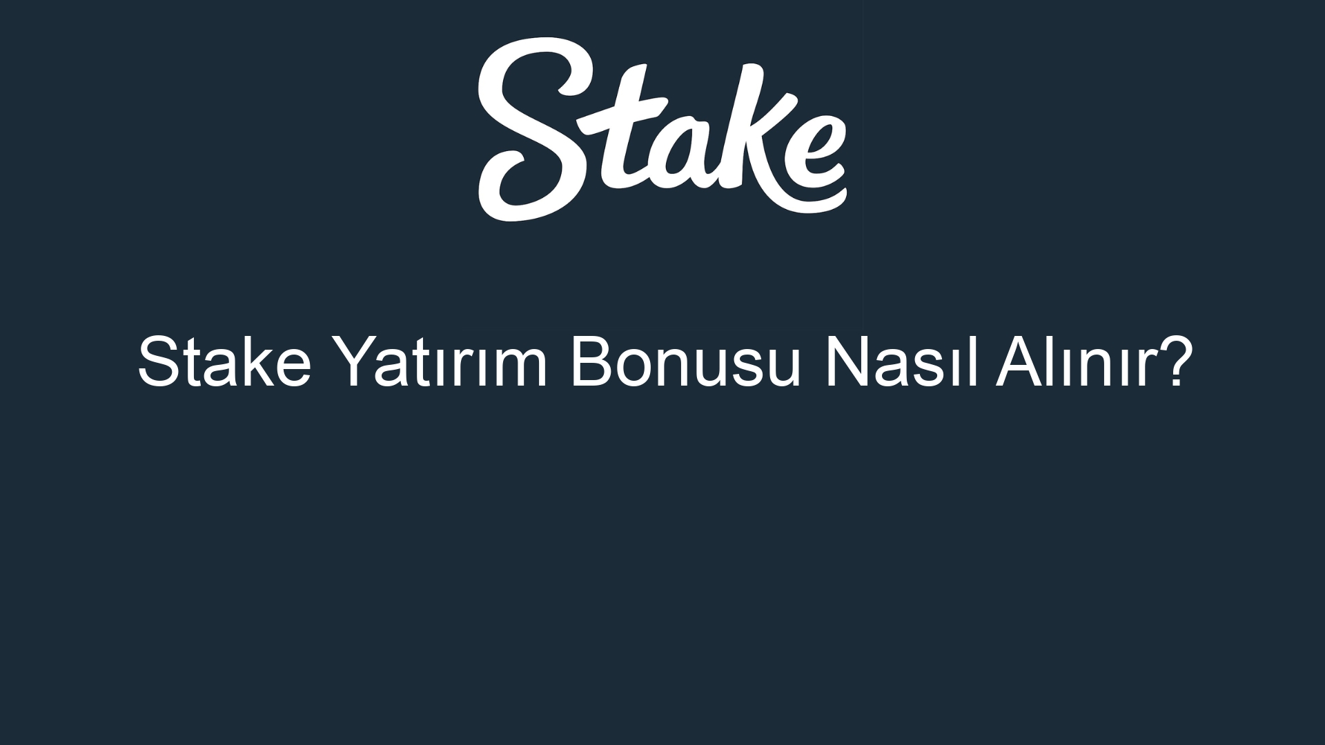 stake yatirim bonusu nasil alinir 485