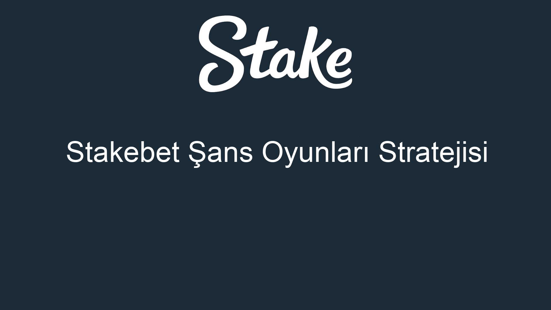 stakebet sans oyunlari stratejisi 873
